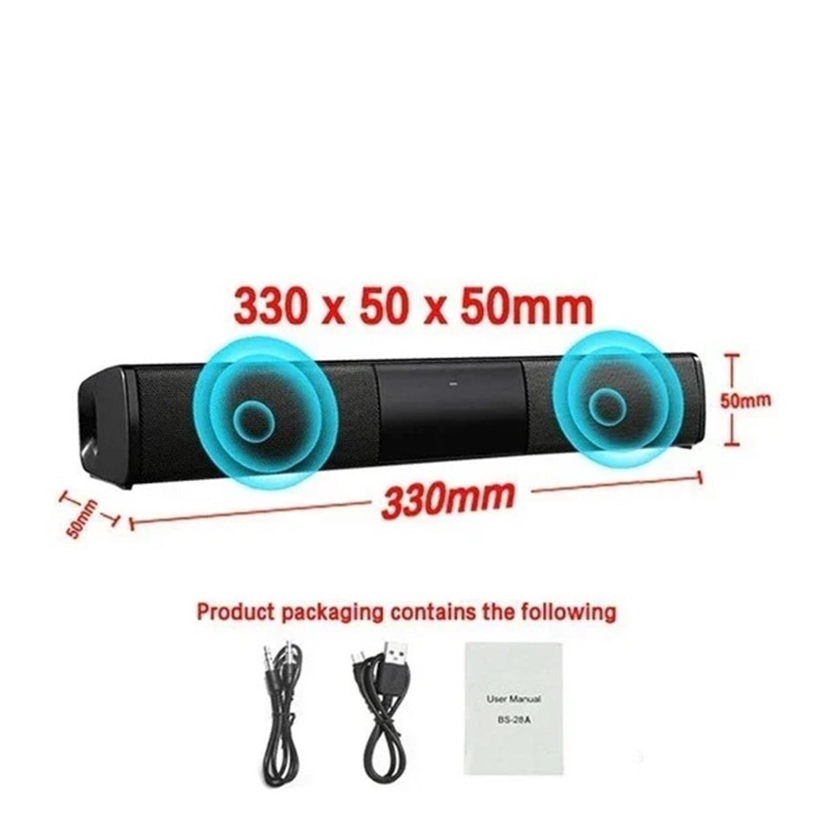 Amazon.co.jp: ポータブル Bluetooth サウンドバー スピーカー サブ